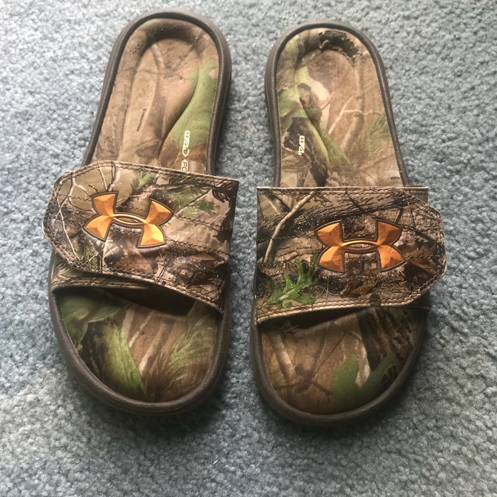 Under Armor sandals with memory foam